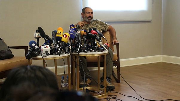 Nikol Pashinyan, leader dell'opposizione armena Nikol Pashinyan, leader dell'opposizione armena
