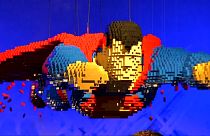 Super-héros en légo à Paris