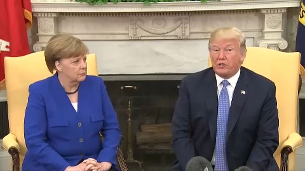 Találkozott Merkel és Trump Washingtonban
