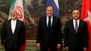chefes de diplomacia de Irão, Rússia e Turquia reuniram-se em Moscovo