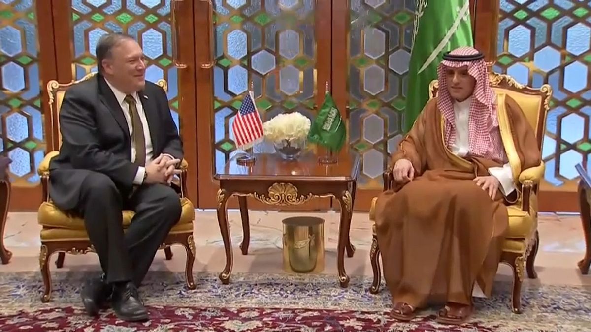Pompeo visits Saudi leaders as part of three-day trip 
