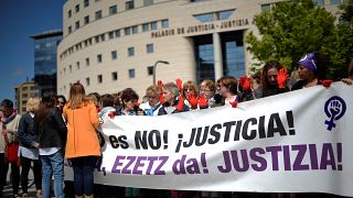 Pamplona protesters call for justice after 'Wolf Pack' trial verdict