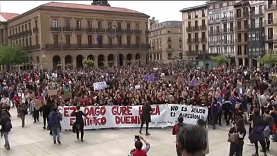 Thousands demonstrate in Pamplona against Spanish gang rape case verdict