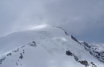 The Pigne d'Arolla mountain is pictured near Sion, Switzerland