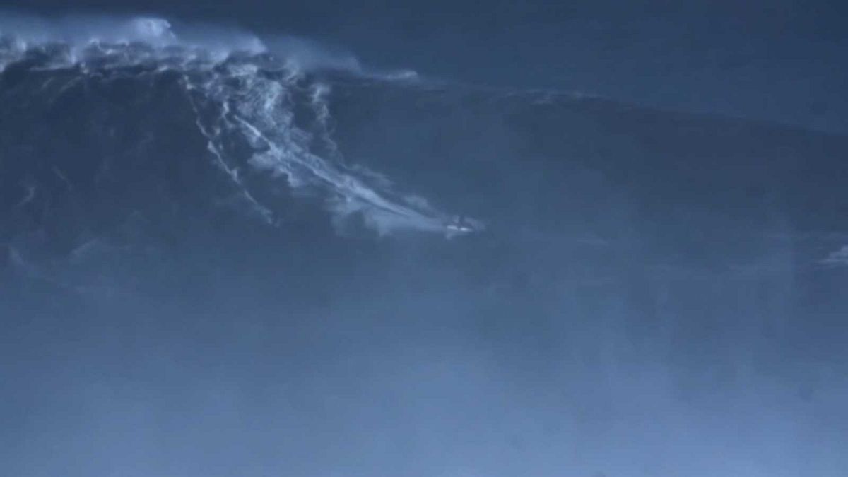 Watch: Brazilian 'breaks world record' for biggest wave surfed