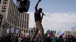 Manifestation contre la surveillance sur internet en Russie