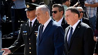 نخست وزیر و رئیس پارلمان اسرائیل در مراسم بزرگداشت قربانیان هولوکاست