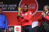 El trofeo de la Copa del Mundo de fútbol vuelve a Rusia