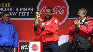 El trofeo de la Copa del Mundo de fútbol vuelve a Rusia