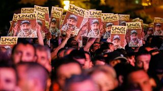 Armenia protesters block roads after opposition leader calls for strikes