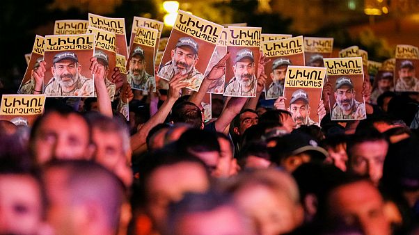 Armenia protesters block roads after opposition leader calls for strikes Armenia protesters block roads after opposition leader calls for strikes