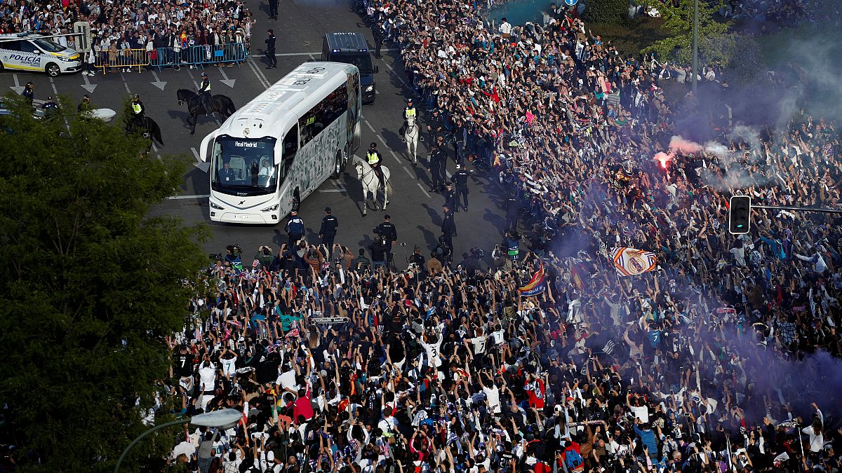 Merengues festejam lugar na final depois de encontro tremido no Bernabéu 