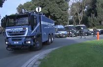 Reforço de segurança em Roma - Carros da policia