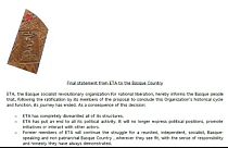 Fim da ETA já é oficial