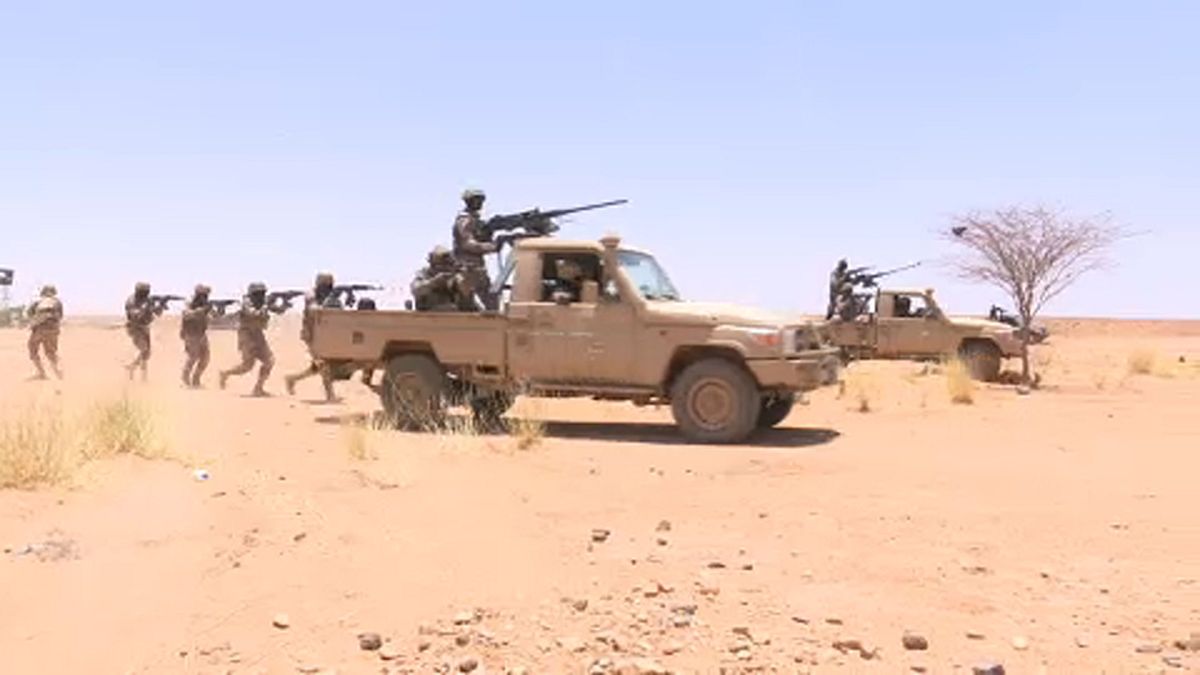 Militares do Níger em exercícios