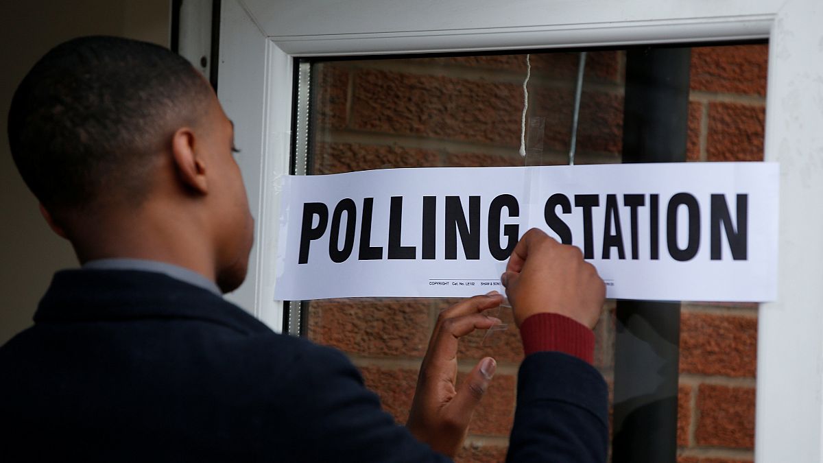 A polling station in Manchester, UK, May 3, 2018.