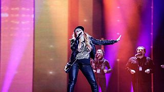 Valentina Monetta durante le prove dell'Eurovision 2017