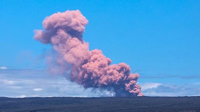 Vulcão em atividade no Hawai