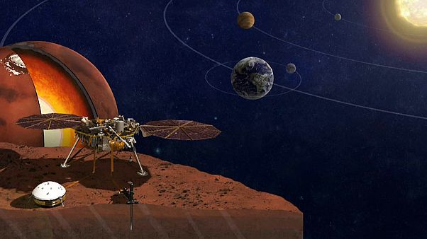 Am 26. November 2018 soll "InSight" auf dem Mars landen. Am 26. November 2018 soll "InSight" auf dem Mars landen.