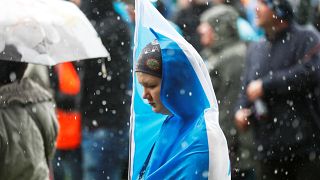 Thousands march for independence in Scotland