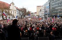 Slovakian protesters call for early elections