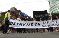 Slovakya'da hükümet karşıtı gösteriler