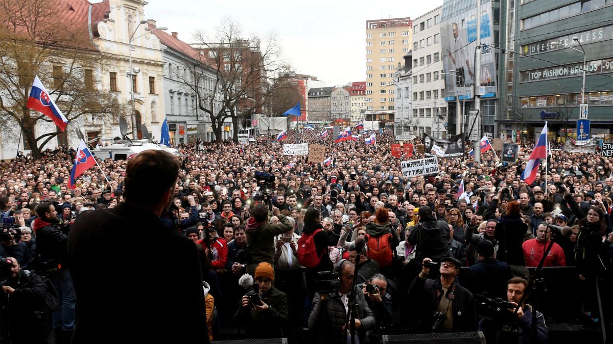 Újra tüntetnek Szlovákiában 