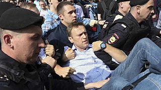 Detenido el opositor ruso Navalni durante la protesta contra Putin
