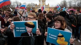 Μαζικές διαδηλώσεις κατά Πούτιν στη Ρωσία