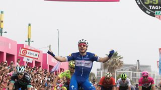İtalya Bisiklet Turu'nun 2.etabını Viviani kazandı 