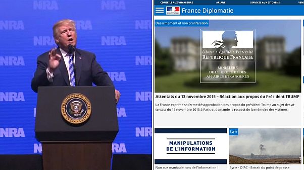 Frankreich reagiert auf Trump-Äußerungen Frankreich reagiert auf Trump-Äußerungen