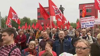 Το «Αριστερό Μέτωπο» διαδηλώνει κατά του Πούτιν
