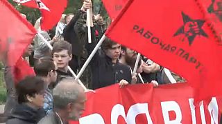 Putyin ellen tüntetett a Baloldali Front