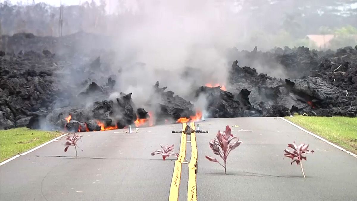 Mais de 20 casas destruídas pelo vulcão Kilauea no Havai