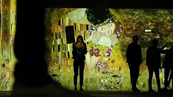 Paris: Gustav Klimts Kunst digital in Szene gesetzt Paris: Gustav Klimts Kunst digital in Szene gesetzt
