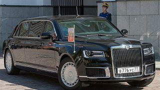 La nouvelle limousine présidentielle de Vladimir Poutine, le 7 mai 2018 à Moscou