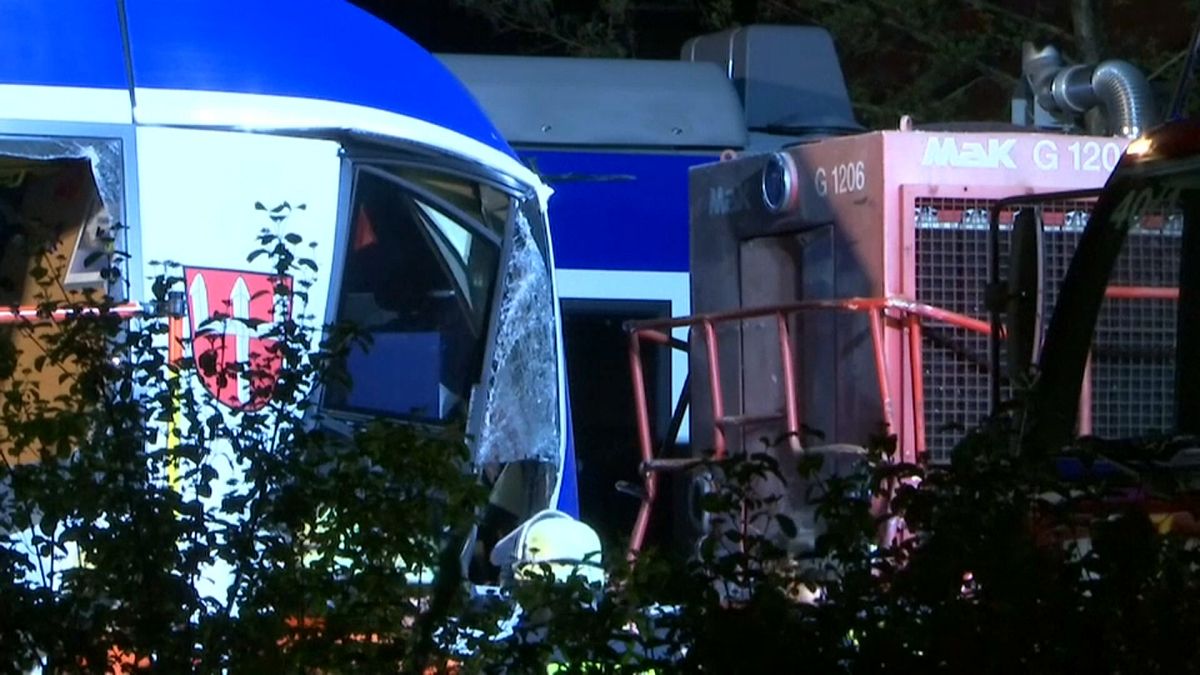 Two dead, 14 injured after train crash