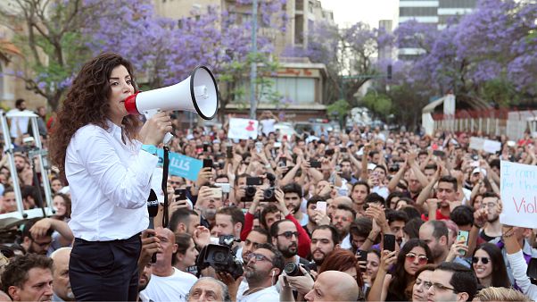 Lübnan'da seçim sonuçları protesto ediliyor Lübnan'da seçim sonuçları protesto ediliyor