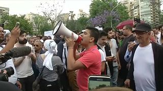 Vorwurf Wahlbetrug: Demonstration in Beirut