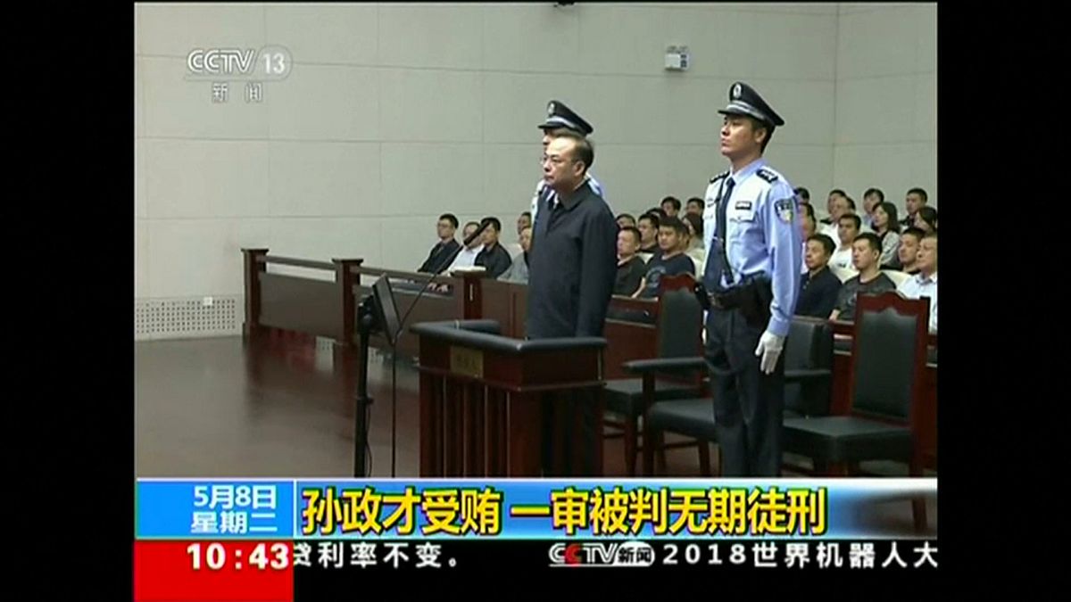 China: former communist party boss Sun Zhengcai jailed for life