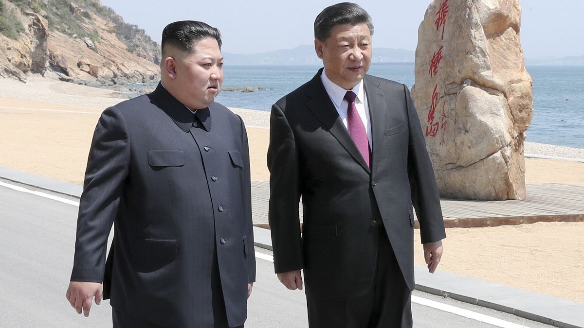 Nordkoreas Machthaber Kim Jong Un und Chinas Präsident Xi Jinping