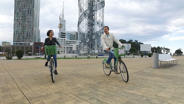 Mit dem Fahrrad durch Batumi