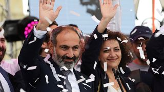 Armenien feiert neuen Regierungschef Paschinjan