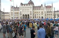 Protestas en Budapest contra el nuevo Parlamento húngaro