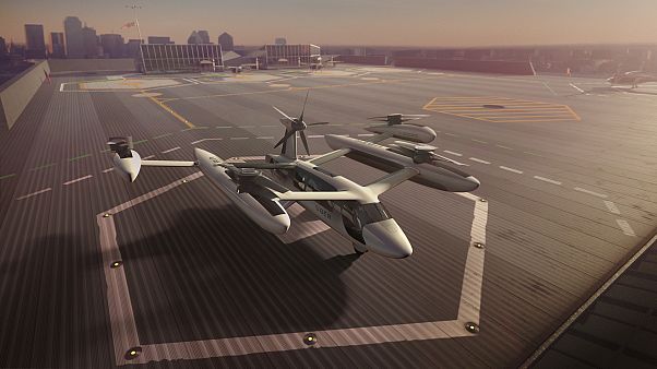 Uber presenta el prototipo del taxi volador Uber presenta el prototipo del taxi volador