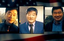 The three men released from North Korea detention