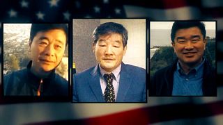 The three men released from North Korea detention