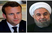 ماكرون يدعو روحاني إلى التمسك بالاتفاق النووي