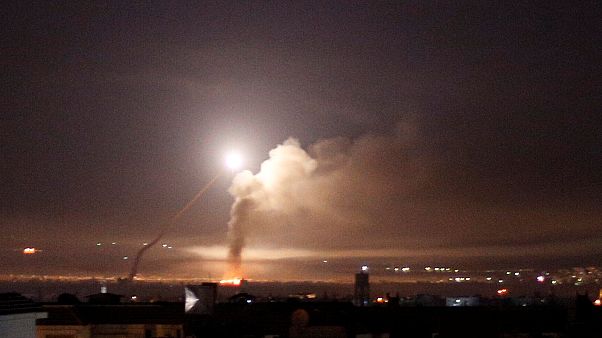 Bombardeo visto desde Damasco Bombardeo visto desde Damasco
