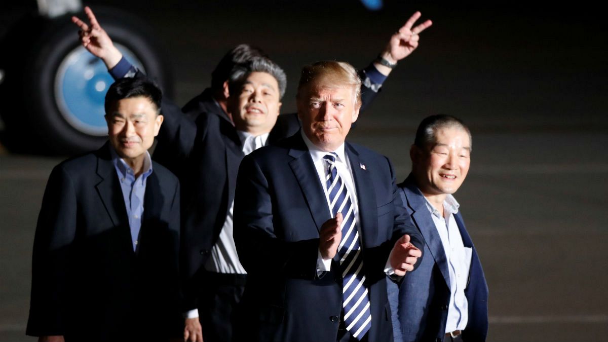 زندانیان آمریکایی در کره شمالی به واشنگتن رسیدند؛ ترامپ از کیم تشکر کرد